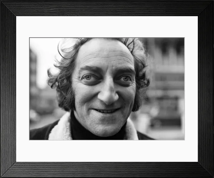 Framed Print : Zany comedian Marty Feldman seen here out and about town. 1st March 1969 Framed Print : Zany comedian Marty Feldman seen here out and about town. 1st March 1969
