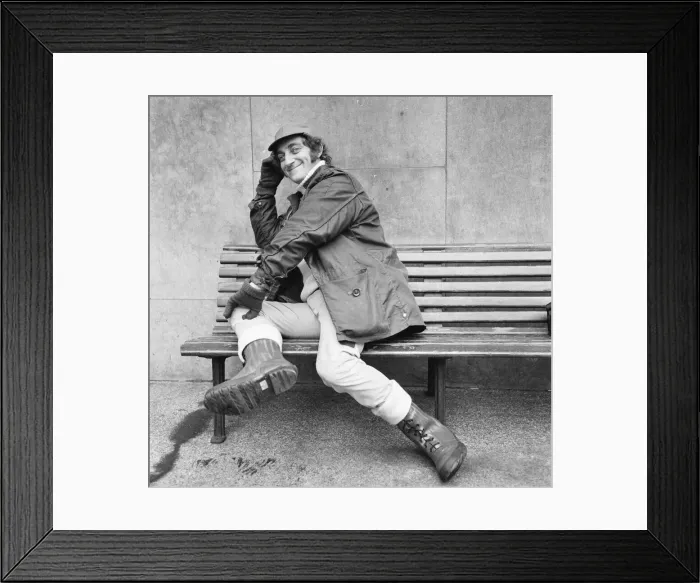 Framed Print : Zany comedian Marty Feldman seen here posing for the Daily Mirror 13th February 1969 Framed Print : Zany comedian Marty Feldman seen here posing for the Daily Mirror 13th February 1969