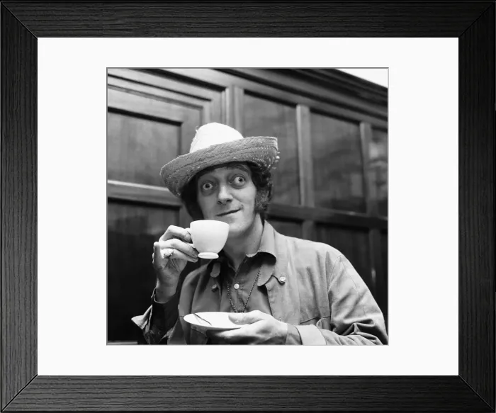 Framed Print : Zany comedian Marty Feldman seen here posing for the Daily Mirror at the Lime Grove Framed Print : Zany comedian Marty Feldman seen here posing for the Daily Mirror at the Lime Grove