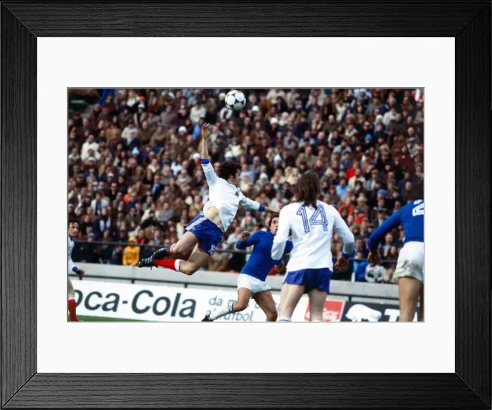 Framed Print : World Cup 1978 Group 1 France 1 Italy 2 Michel Platini (15 Framed Print : World Cup 1978 Group 1 France 1 Italy 2 Michel Platini (15