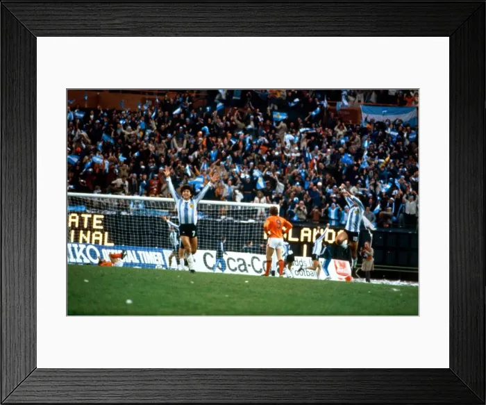 Framed Print : World Cup 1978 Final Holland 1 Argentina 3 after extra time