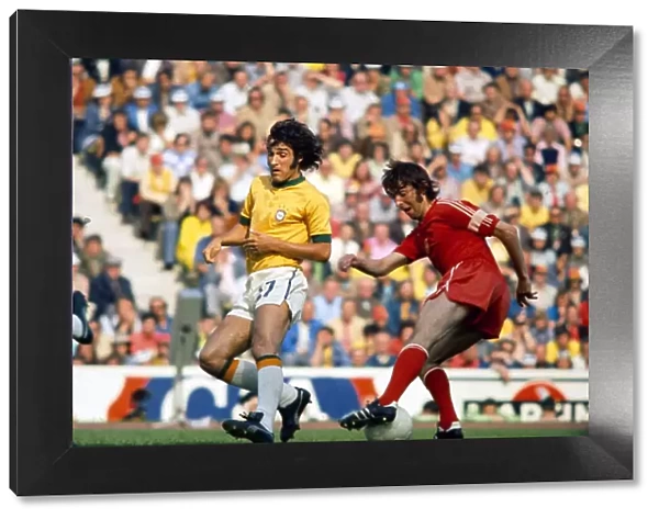 World Cup 1974 Poland 1 Brazil 0 Kazimierz Deyna (red