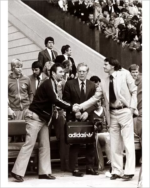 Bobby Robson - August 1978 England Manager - shaking hands with Brian Clough