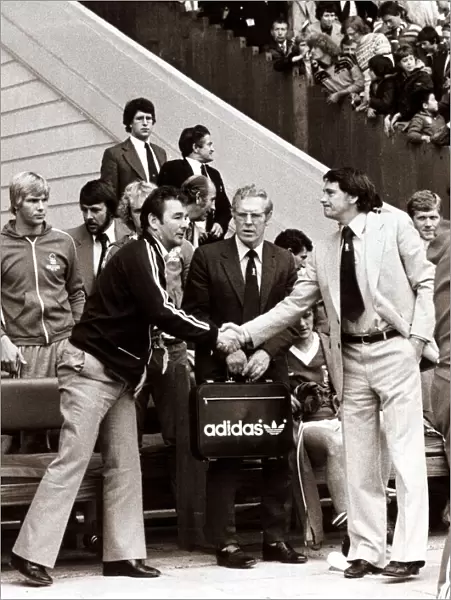 Bobby Robson - August 1978 England Manager - shaking hands with Brian Clough
