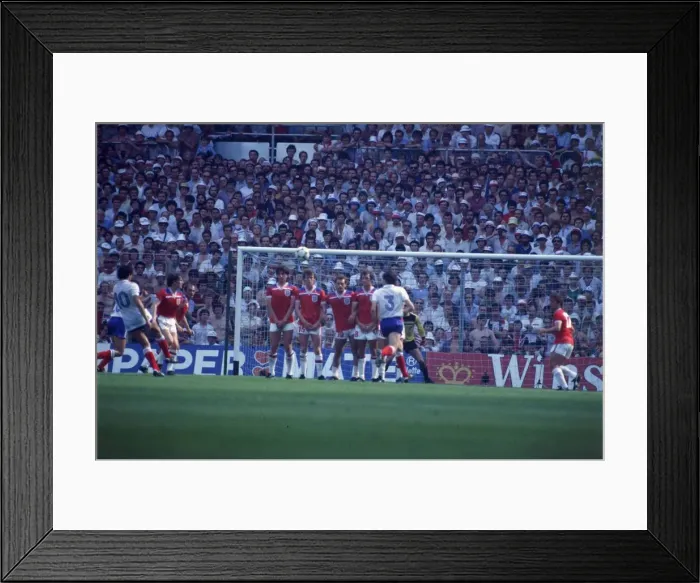 Framed Print : World Cup 1982 group 4 England 3 France 1 Michel Platini (10 Framed Print : World Cup 1982 group 4 England 3 France 1 Michel Platini (10
