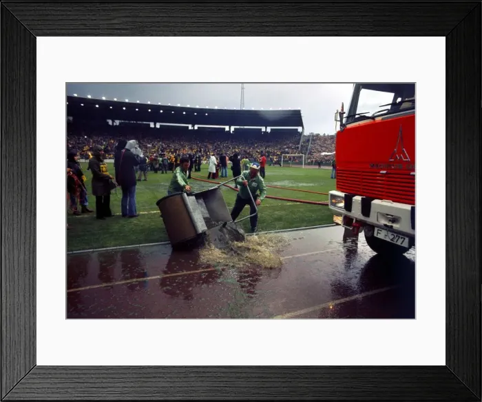 Framed Print : World Cup 1974 Group B West Germany v Poland Firemen Framed Print : World Cup 1974 Group B West Germany v Poland Firemen