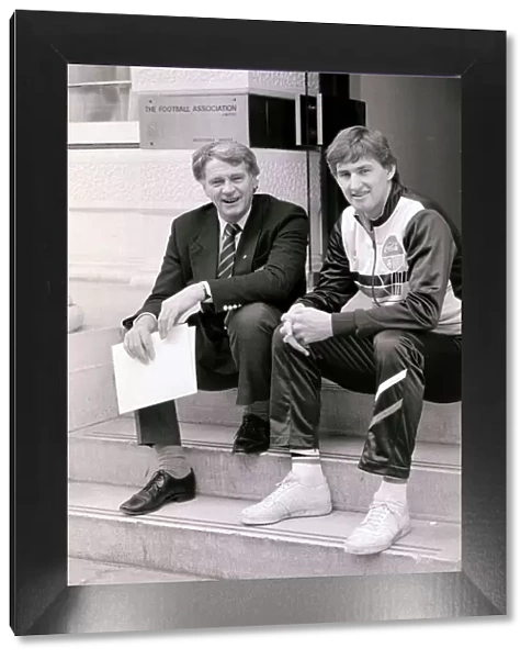 Bobby Robson - March 1988 with Tony Adams