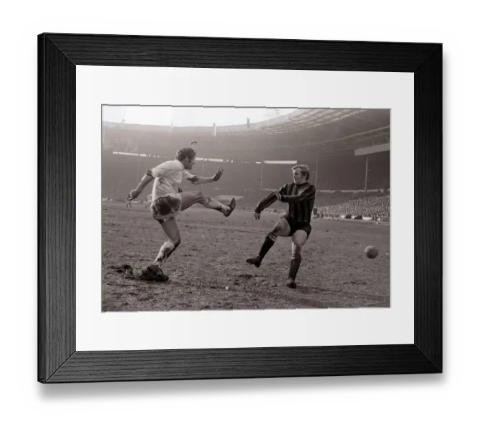 Framed Print : West Bromwich Albion v Manchester City Football League Cup Final Doug Fraser clears Framed Print : West Bromwich Albion v Manchester City Football League Cup Final Doug Fraser clears