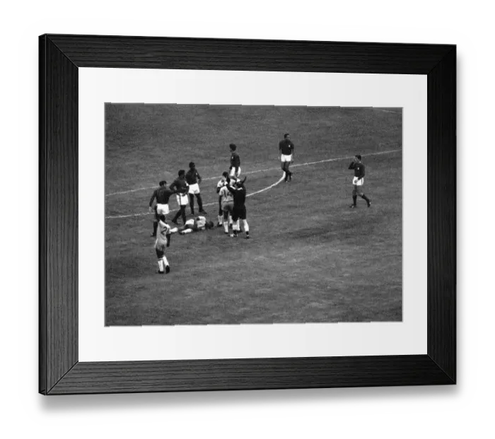 Framed Print : International Football July 1966 Brazil v Portugal World Cup 1966 Group Phase