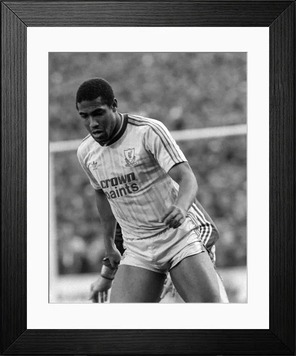 Framed Print : John Barnes Charlton v Liverpool