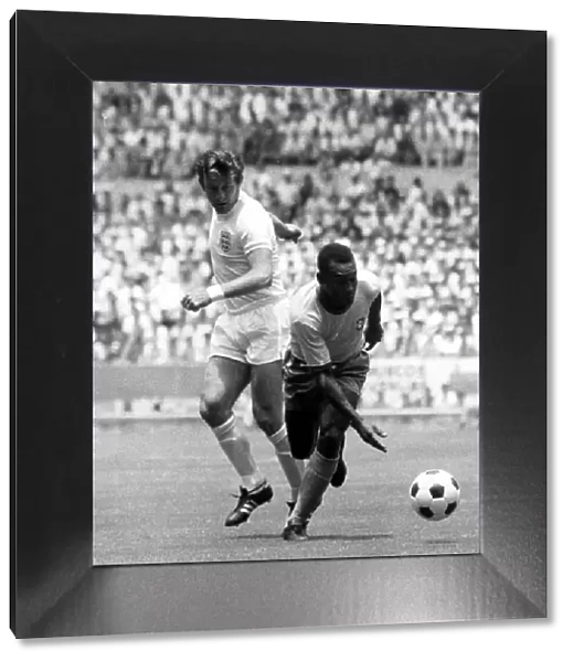 World Cup Group Three match in Guadalajara Mexico. 7th June 1970 England 0 v Brazil