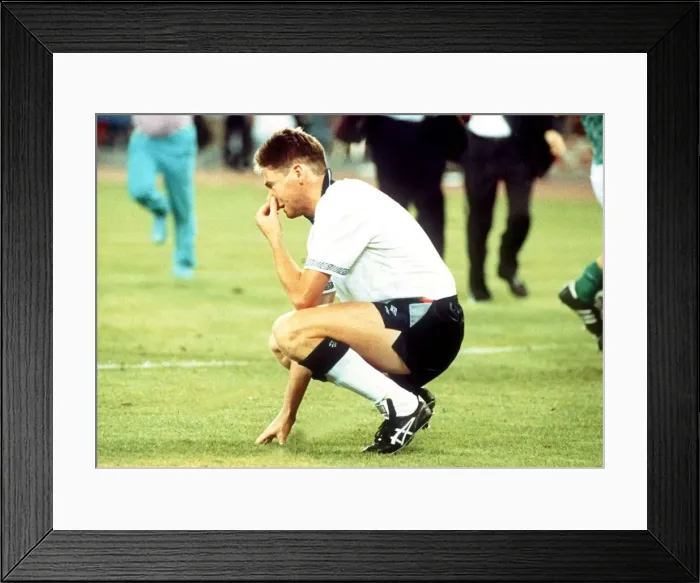 Framed Print : World Cup 1990 Semi Final England 1 West Germany 1 West