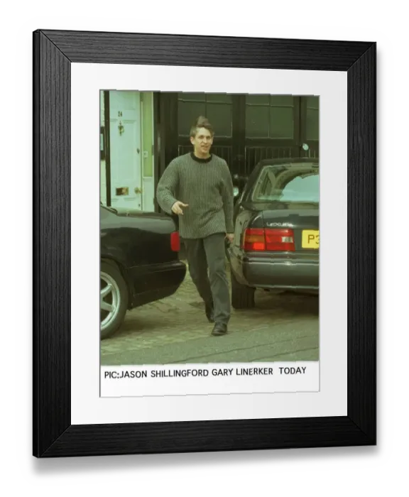 Framed Print : Gary Lineker TV presenter and former football star