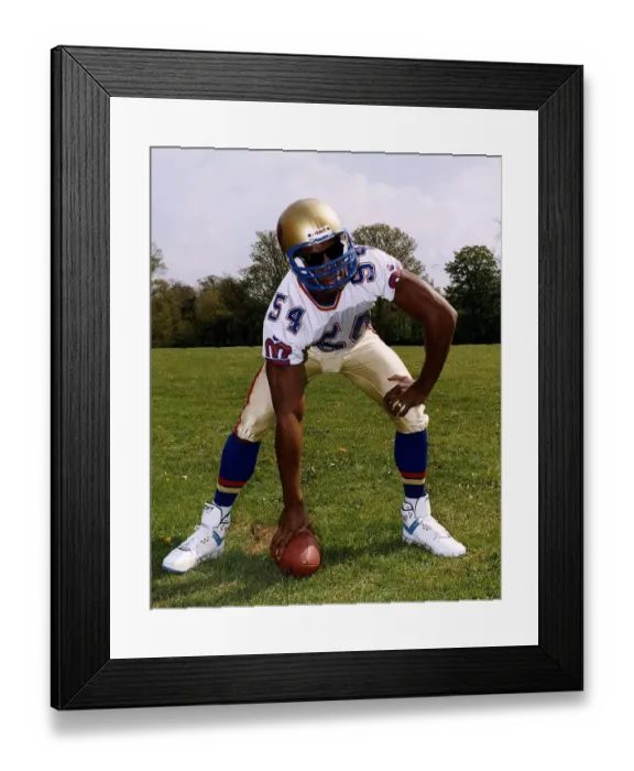 Framed Print : Frank Bruno Former WBC World Heavyweight Champion given the title of Honorary Monarch by