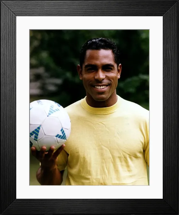 Framed Print : Tony Mills Actor Holding Football A©Mirrorpix Framed Print : Tony Mills Actor Holding Football A©Mirrorpix