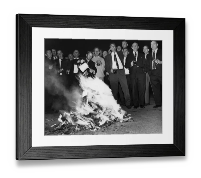 Framed Print : Sport - Cricket - Glamorgan County Cricket Club. Celebrating the end of cricket Framed Print : Sport - Cricket - Glamorgan County Cricket Club. Celebrating the end of cricket