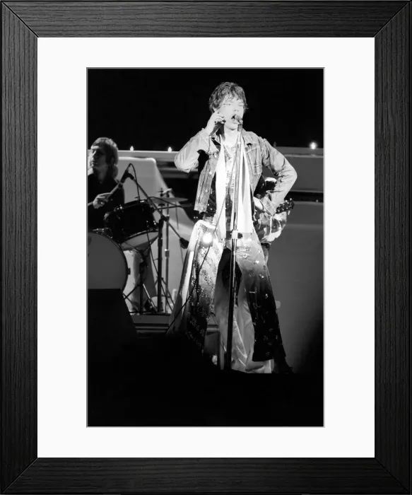 Framed Print : Mick Jagger, Rolling Stones Inglewood Forum, Los Angeles, California