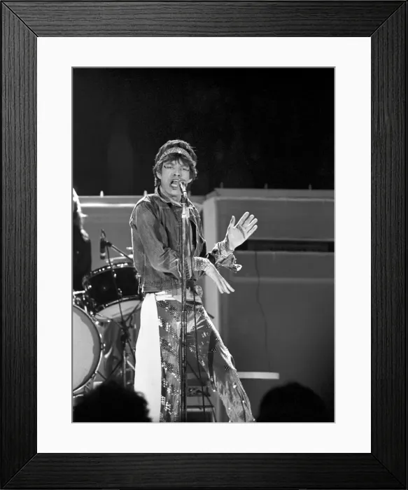 Framed Print : Mick Jagger, Rolling Stones Inglewood Forum, Los Angeles, California Framed Print : Mick Jagger, Rolling Stones Inglewood Forum, Los Angeles, California