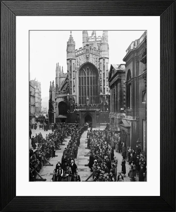Framed Print : Funeral of King George V 28th January 1936 Funeral procession of King George V seen