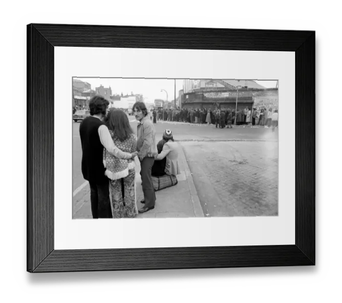 Framed Print : The Rolling Stones fans at the last concert of their tour at the Round House, London Framed Print : The Rolling Stones fans at the last concert of their tour at the Round House, London