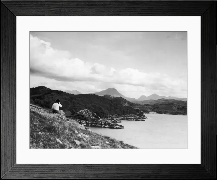 Framed Print : General view showing Gairloch Bay in the Western Highlands, Scotland Framed Print : General view showing Gairloch Bay in the Western Highlands, Scotland