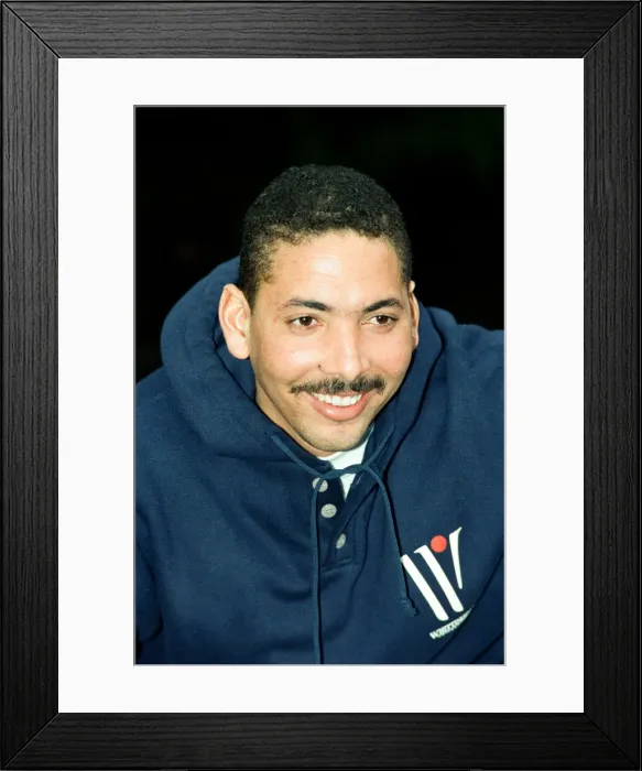 Framed Print : Lancashire and England cricketer Phil DeFreitas 17th December 1991