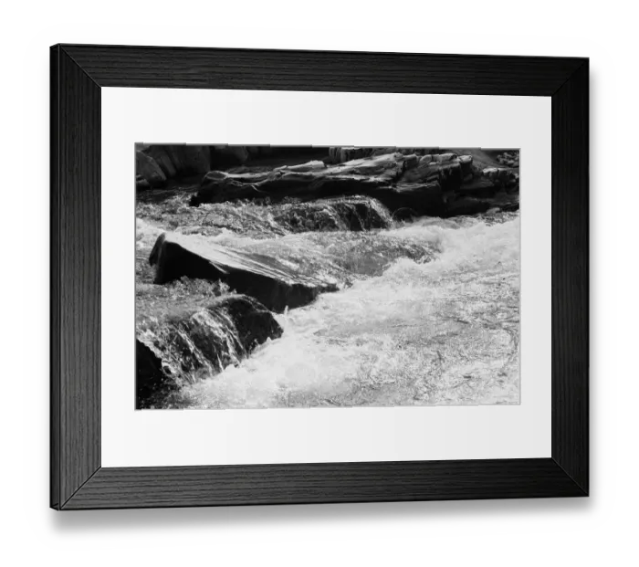 Framed Print : The burn that runs through Glen Roy in Invernesshire in the Highlands of Scotland