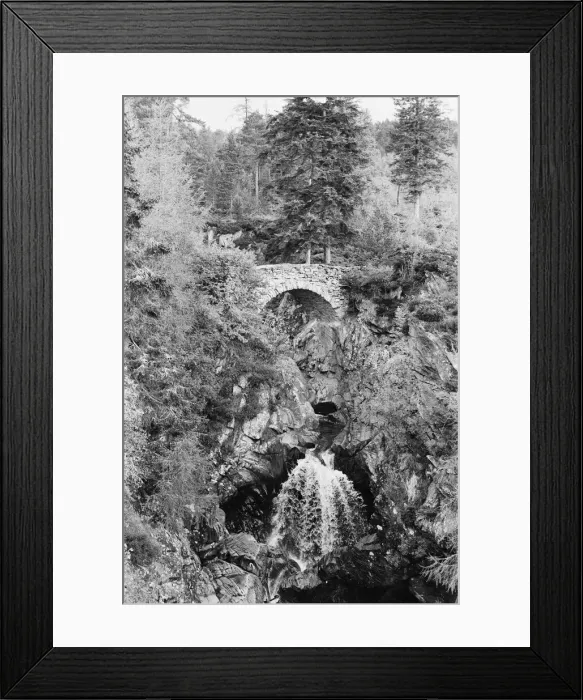 Framed Print : View of the falls of Bruar in Perthshire, Scotland. Circa 1960 Framed Print : View of the falls of Bruar in Perthshire, Scotland. Circa 1960