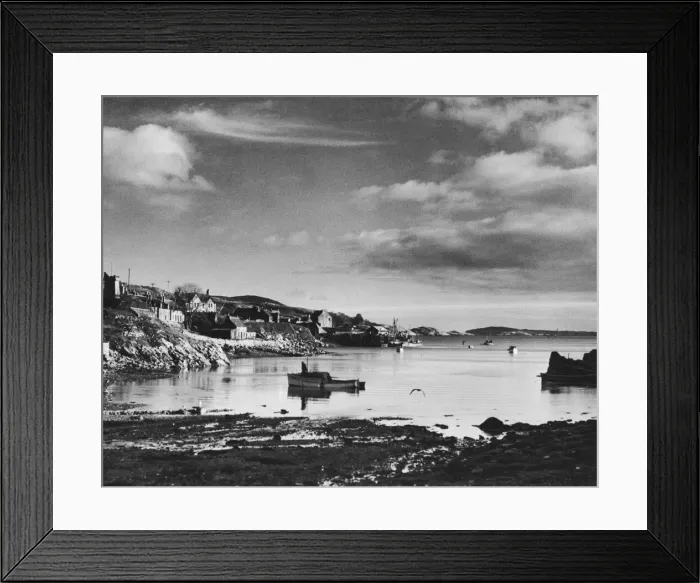 Framed Print : Harbour scene in the Hebrides, Scotland. Circa 1960 Framed Print : Harbour scene in the Hebrides, Scotland. Circa 1960