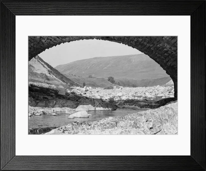 Framed Print : A view underneath a stone bridge at Glen Roy in Invernesshire in the Highlands of Framed Print : A view underneath a stone bridge at Glen Roy in Invernesshire in the Highlands of