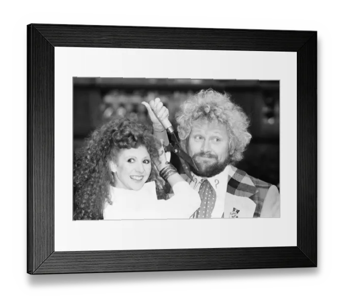 Framed Print : Bonnie Langford, joins Colin Baker as Doctor Who in episode nine of Framed Print : Bonnie Langford, joins Colin Baker as Doctor Who in episode nine of