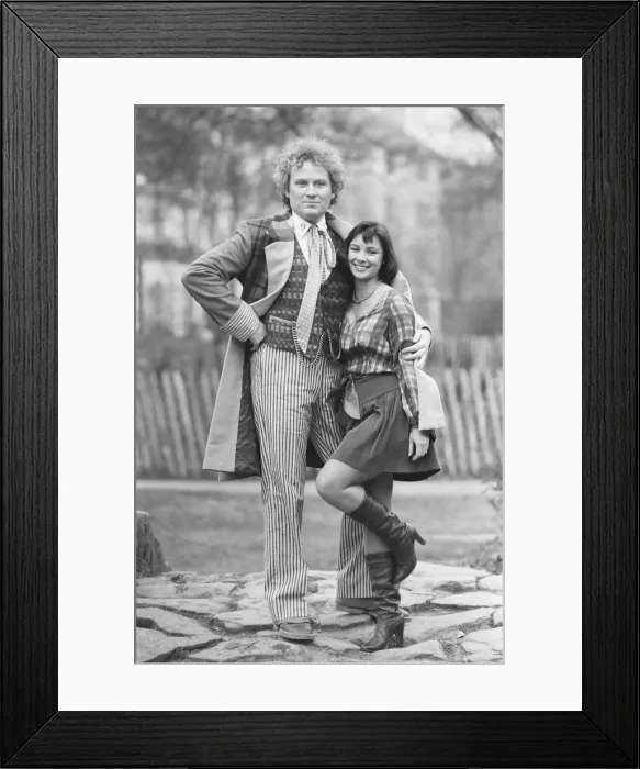 Framed Print : Actor Colin Baker seen here at a press conference held in Hammersmith Park close to BBC Framed Print : Actor Colin Baker seen here at a press conference held in Hammersmith Park close to BBC