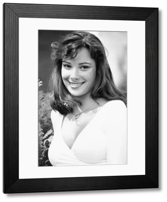 Framed Print : 21 year old Nicola Bryant seen here being introduced to the press as Doctor Who