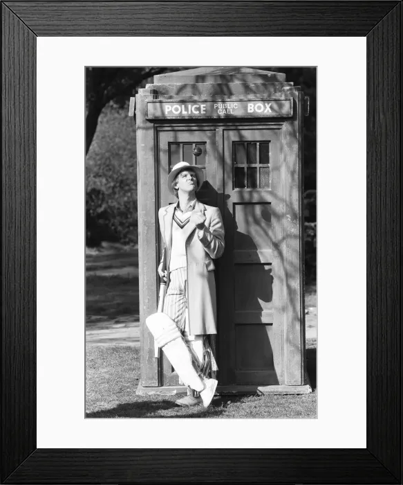 Framed Print : Actor Peter Davison seen here during his first a press conference as the 5th Doctor Who Framed Print : Actor Peter Davison seen here during his first a press conference as the 5th Doctor Who