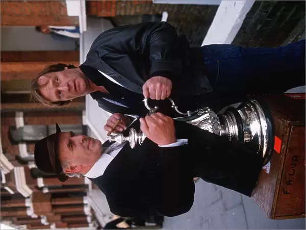 Dennis Waterman and George Cole stars of TV series Minder with F. A