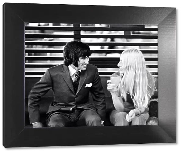 Footballer George Best seen here with girlfriend Eva Haraldsted January 1971