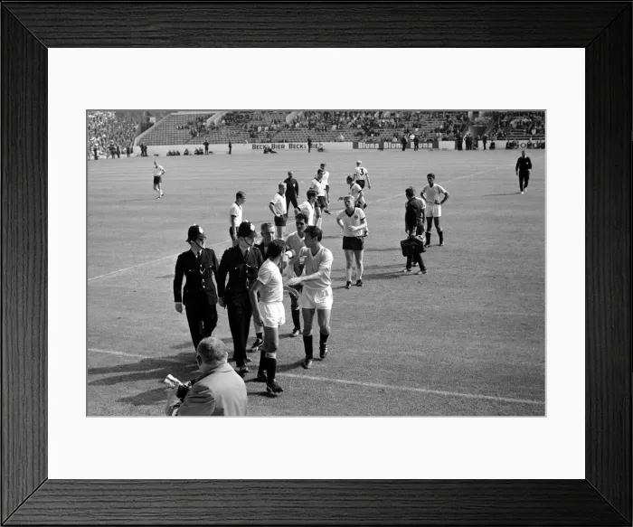 Framed Print : World Cup Football 1966 West Germany v Uruguay Referee Jim