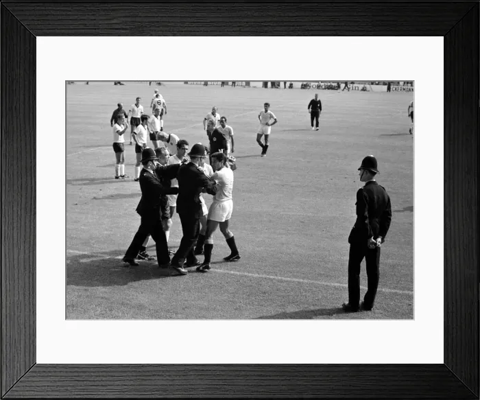 Framed Print : World Cup Football 1966 West Germany v Uruguay Referee Jim