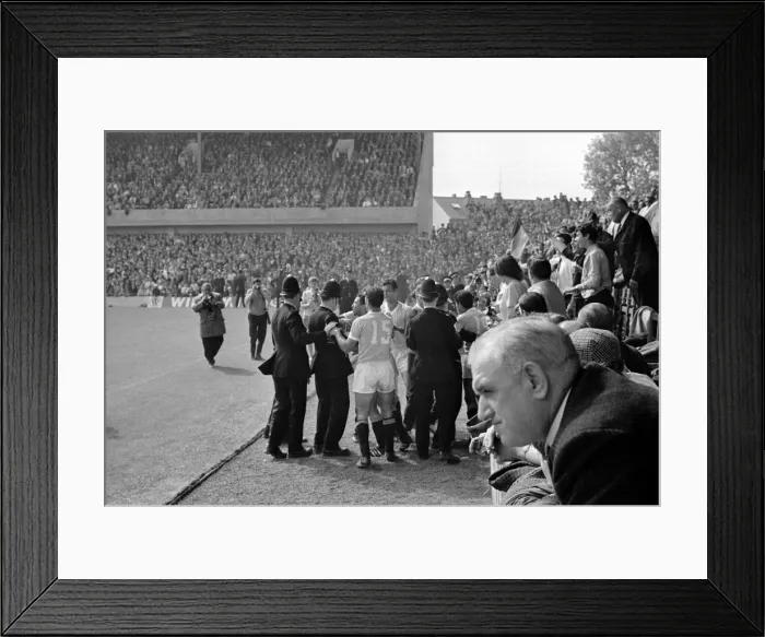 Framed Print : World Cup Football 1966 West Germany v Uruguay Referee Jim