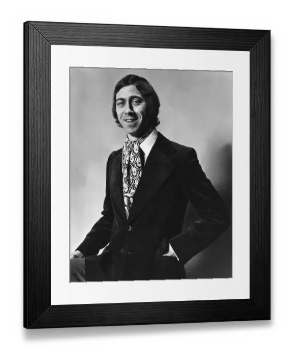 Framed Print : Charlie George Football Player March 1976 wearing velvet jacket and crevat