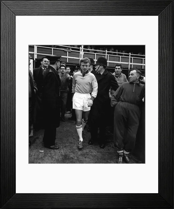 Framed Print : Singer and actor Tommy Steele playing for the TV All Stars versus The Press 1964 Framed Print : Singer and actor Tommy Steele playing for the TV All Stars versus The Press 1964