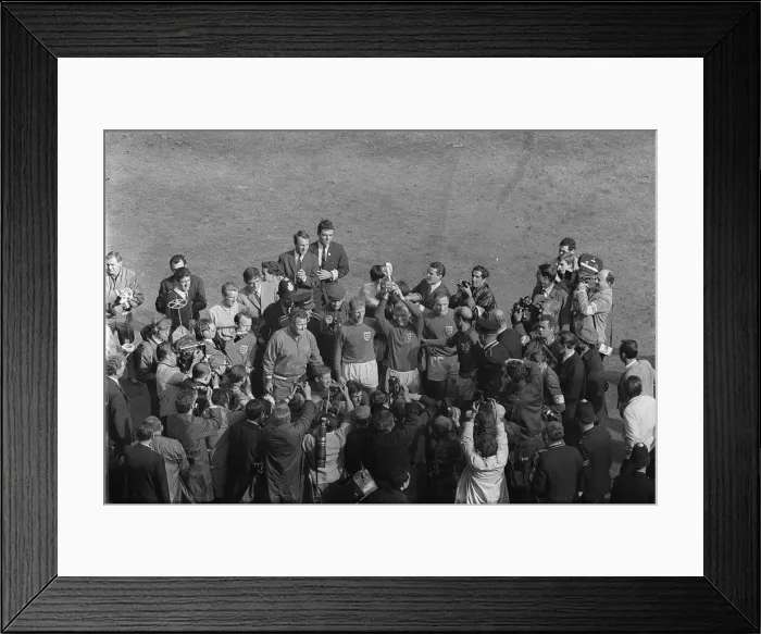 Framed Print : 1966 World Cup winners England Bobby Moore with trophy July 30th 1966 Framed Print : 1966 World Cup winners England Bobby Moore with trophy July 30th 1966
