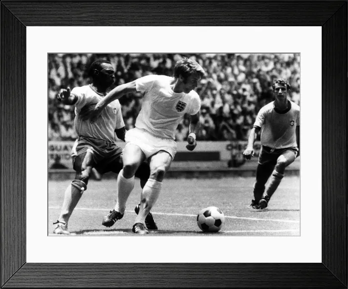 Framed Print : World Cup 1970 Group C England 0 Brazil 1 Goeff Framed Print : World Cup 1970 Group C England 0 Brazil 1 Goeff