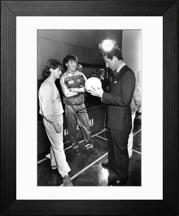 Framed Print : Prince Charles, The Prince of Wales during his visit to the North East 19 February 1988 Framed Print : Prince Charles, The Prince of Wales during his visit to the North East 19 February 1988
