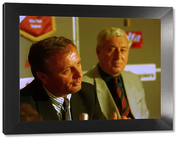 Josef Venglos signs as Aston Villa manager July 1990 Doug Ellis chairman of Aston