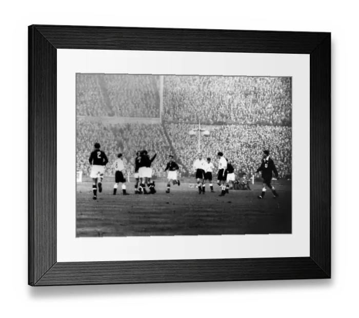 Framed Print : Football England v Hungary November 1953 Hungarys 5th Goal 1950s