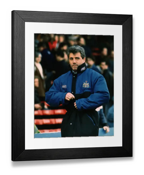 Framed Print : Kevin Keegan Manager of Newcastle United Football Club seen walking along the touchline Framed Print : Kevin Keegan Manager of Newcastle United Football Club seen walking along the touchline