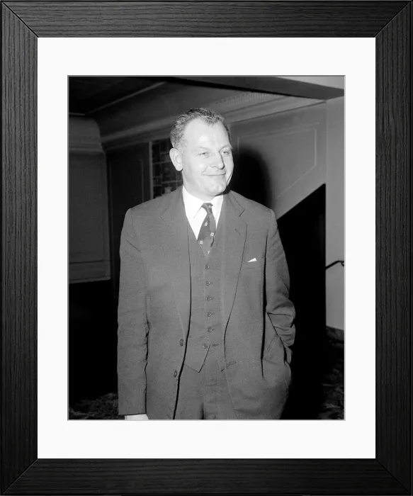 Framed Print : Sir Walter Winterbottom England football manager February 1962 Framed Print : Sir Walter Winterbottom England football manager February 1962