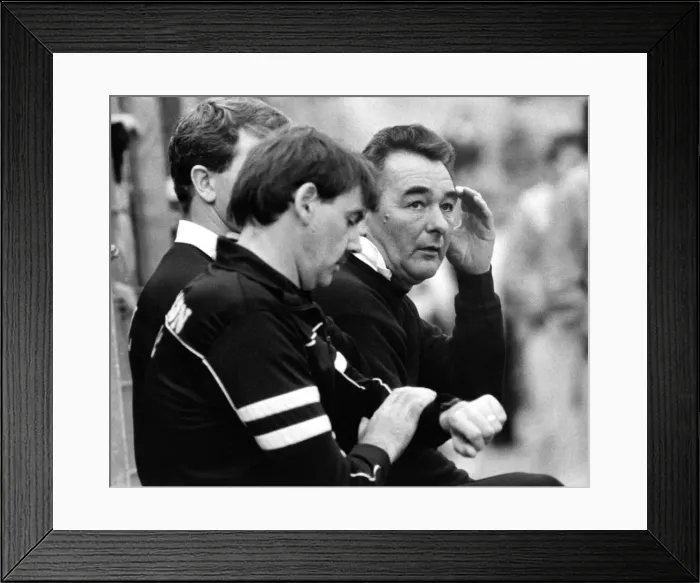 Framed Print : Brian Clough ion the bench during the Newcastle United v Nottingham Forest 19 October Framed Print : Brian Clough ion the bench during the Newcastle United v Nottingham Forest 19 October