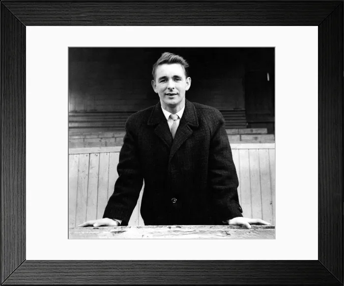 Framed Print : Brian Clough, manager of Hartlepool United, 4 November 1965